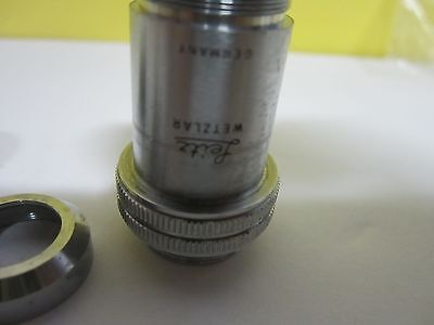 FÜR TEILE MIKROSKOP OBJEKTIV L20X LEITZ GERMANY OPTICS AS IS BIN#T7-25