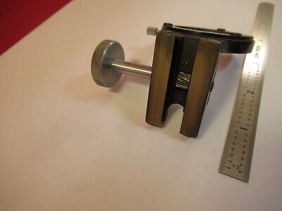 ANTIQUE BRASS BAUSCH LOMB CONDENSER HOLDER MICROSCOPE PART AS PICTURED &Q5-A-64