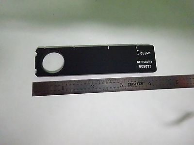 MICROSCOPE PART LEITZ GERMANY SLIDE 505023 OPTICS AS IS BIN#Y2-31