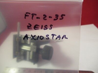 CARL ZEISS AXIOSTAR PLUS CONDENSER HOLDER MICROSCOPE PART AS PICTURED &FT-2-35