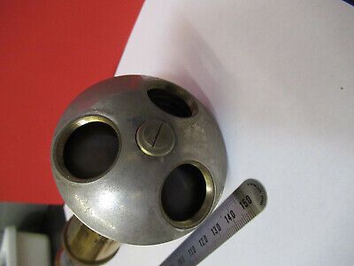 ANTIQUE LEITZ WETZLAR GERMANY TUBUS + NOSE MICROSCOPE PART AS PICTURED &B1-B-14