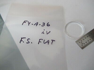 OPTICAL FLAT FUSED SILICA POLISHED BLANK LENS LASER OPTICS AS PICTURED &F4-A-36