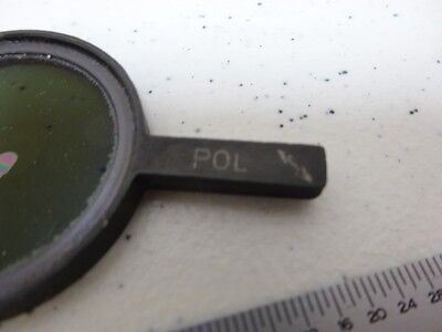 FOR PARTS MICROSCOPE POL POLARIZER SLIDE OPTICS AS IS BIN#N6-87