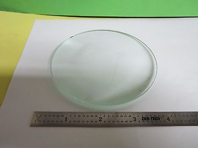 OPTICAL LARGE BI CONVEX LENS LASER OPTICS AS IS MIL SPEC  BIN#C7-B-31