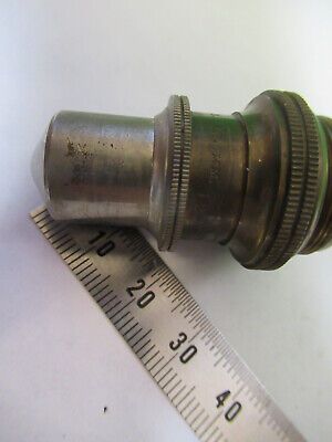 ANTIQUE BRASS BAUSCH LOMB OBJECTIVE MICROSCOPE PART OPTICS AS PICTURED &z9-a-107