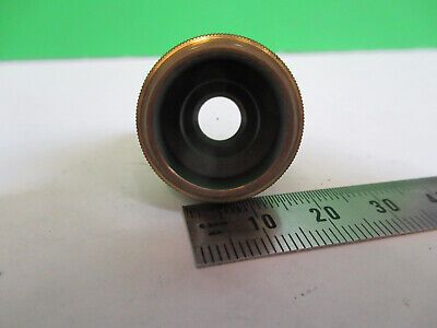 ANTIQUE BAUSCH LOMB BRASS OBJECTIVE LENS MICROSCOPE PART AS PICTURED Q9-A-48