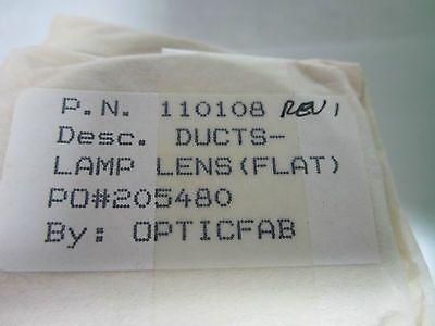 OPTICAL LENS ILLUMINATOR PRE-FORM DULL-POLISHED SIDES LASER OPTICS BIN#4V xvii