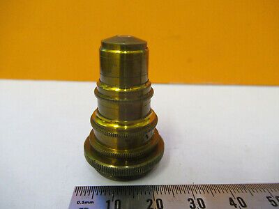 ANTIQUE BRASS SEIBERT "V" LENS OBJECTIVE MICROSCOPE PART AS PICTURED P9-A-59