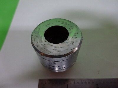 MICROSCOPE PART REICHERT POLYVAR OBJECTIVE LWD FLUOR 5X OPTICS AS IS #AI-18