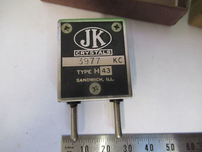 JK JAMES KNIGHT ANTIQUE QUARTZ CRYSTAL FREQUENCY CONTROL AS PICTURED Z6-A-80