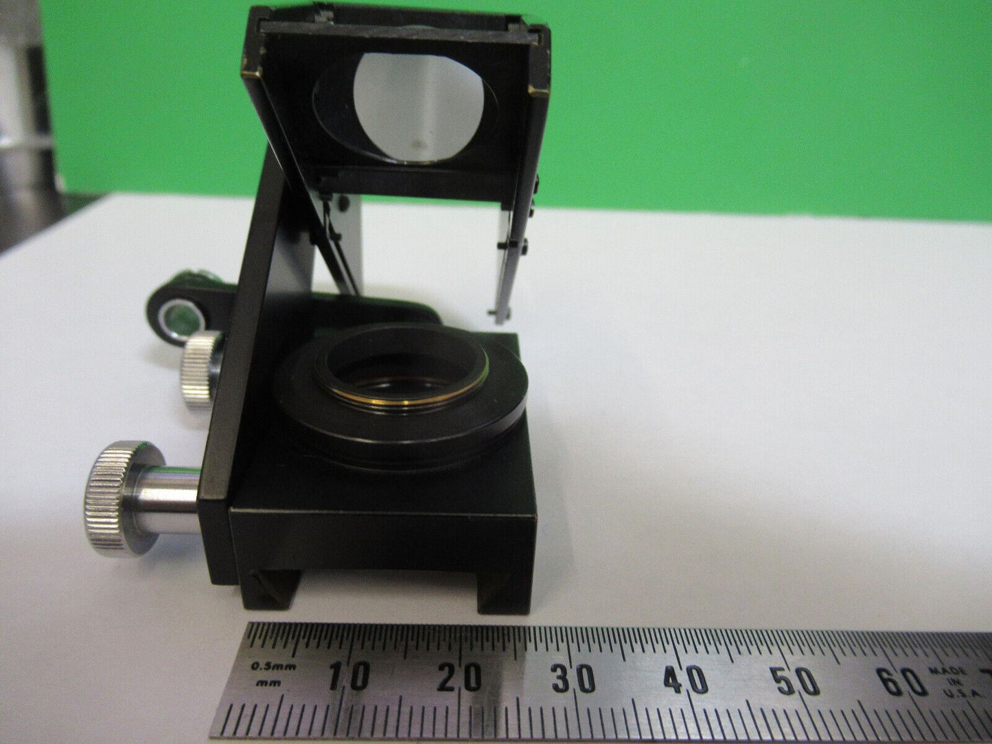 REICHERT AUSTRIA MIRROR ASSEMBLY OPTICS MICROSCOPE PART AS PICTURED W9-B-02