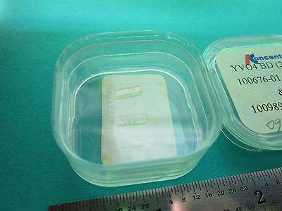 OPTICAL YVO4 VANADATE CRYSTAL DOUBLING FREQUENCY LASER OPTICS BIN#B2-20