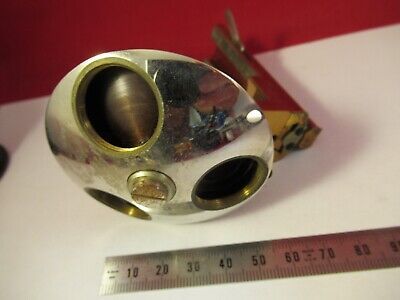 ANTIQUE ERNST LEITZ GERMANY NOSEPIECE STAGE MICROSCOPE PART OPTICS AS PIC 9-A-80