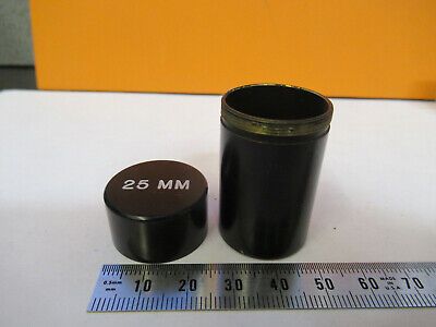 EMPTY BRASS CAN 25mm OBJECTIVE MICROSCOPE PART AS PICTURED &A2-FT-66