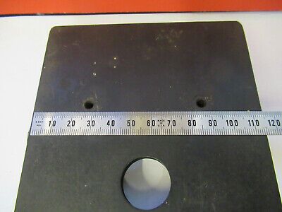 ANTIQUE BAUSCH LOMB STAGE TABLE MICROSCOPE PART AS PICTURED &13-FT-59