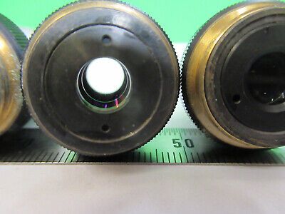 LOT NIKON JAPAN 4X 10X 40X OBJECTIVE OPTICS MICROSCOPE PART AS PICTURED #Z9-A-72