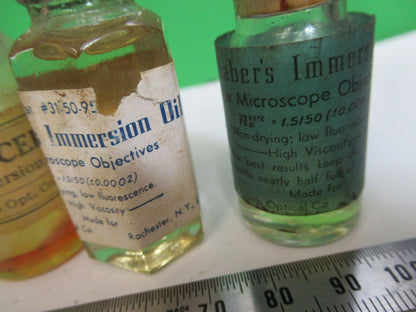 LOT IMMERSION OIL BOTTLE BAUSCH LOMB ANTIQUE MICROSCOPE PART AS PICTURED W5-B-43