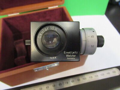 ANTIQUE LEITZ GERMANY FILAR EYEPIECE MICROSCOPE PART AS PICTURED &Q9-A-102