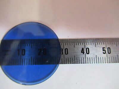 LEITZ WEZTLAR BLUE GLASS FILTER GERMANY MICROSCOPE PART AS PICTURED &8y-a-104