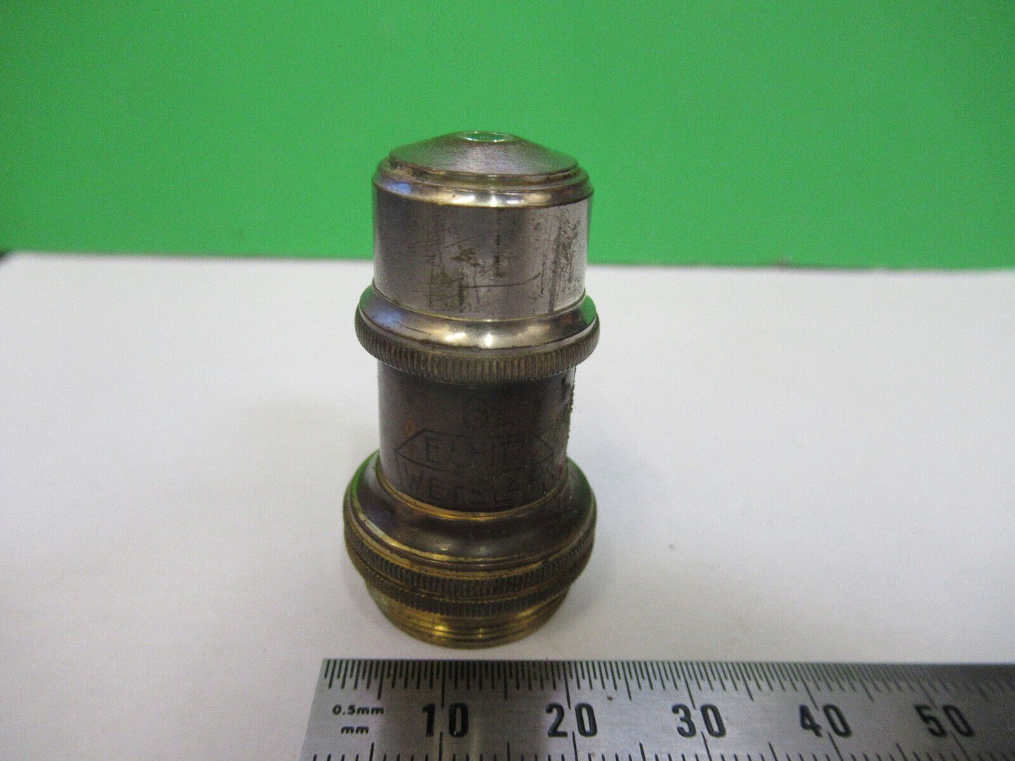 LEITZ WETZLAR GERMANY OBJECTIVE 6L ANTIQUE MICROSCOPE PART AS PICTURED #R1-A-73