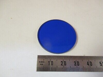 OPTICAL GLASS FILTER BLUE COMPOUNDED OPTICS AS PICTURED &8-A-96A