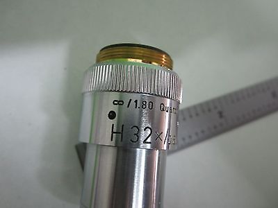 MICROSCOPE OBJECTIVE LEITZ QUARTZ H32 GERMANY INFINITY OPTICS AS IS BIN#T1-30