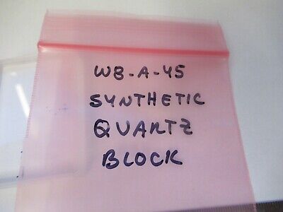 THICK SYNTHETIC QUARTZ PIEZO BLOCK RARE OPTICS AS PICTURED &W8-A-45