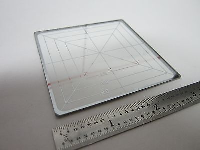 OPTICAL MASK RETICLE TARGET RESOLUTION OPTICS AS IS BIN#G9-B-03