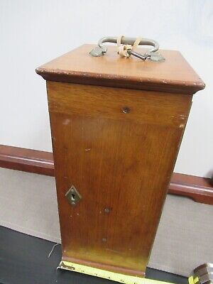 CARL ZEISS EMPTY WOOD CABINET 1800's MICROSCOPE PART AS PICTURED #TB-5