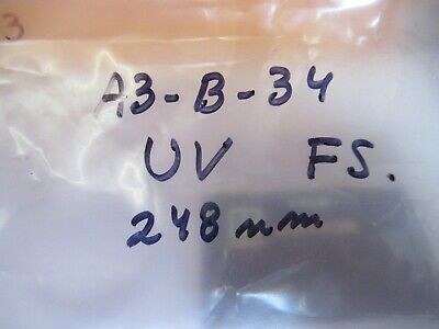 FOR PARTS OPTICAL COATED LENS UV ULTRAVIOLET OPTICS AS PICTURED &A3-B-34