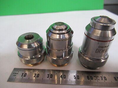 ASSORTED OBJECTIVES LENSES OPTICS LOT MICROSCOPE PART AS PICTURED Z1-A-60