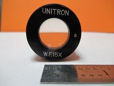 UNITRON JAPAN WF15X LENS EYEPIECE MICROSCOPE PART OPTICS AS PICTURED &85-B-125