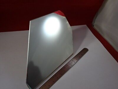 HUGE OPTICAL ZERODUR PIECE SILVER MIRROR TRUNCATED OPTICS AS PICTURED &92-74