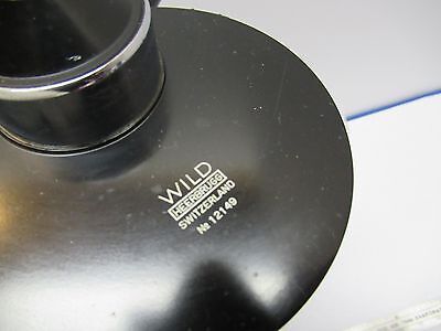 WILD M20 HEERBRUGG SWISS DARK PHASE CONDENSER MICROSCOPE PART OPTICS AS IS 85-58