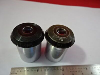 VINTAGE LOT 2 EA EYEPIECE 10X BAUSCH LOMB MICROSCOPE OPTICS AS IS &93-78