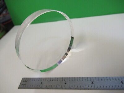 OPTICAL FLAT FUSED SILICA VERY NICE UNCOATED LASER OPTICS AS PICTURED &58-B-12