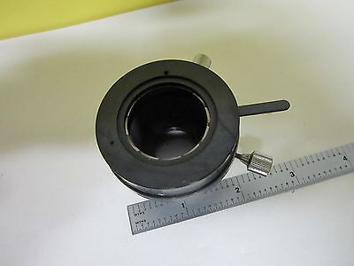 MICROSCOPE PART NIKON JAPAN CONDENSER + IRIS OPTICS AS IS BIN#T8-13