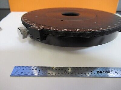 VICKERS UK ENGLAND POLARIZER STAGE TABLE MICROSCOPE PART AS PICTURED &1E-C-51