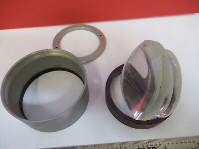 OPTICAL DUAL CONVEX LENSES ASSEMBLY ILLUMINATOR OPTICS AS PICTURED &3-FT-X20