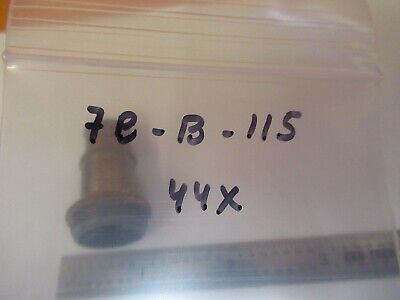 ANTIQUE BRASS OBJECTIVE 44X SPENCER OPTICS MICROSCOPE PART AS PICTURED #7B-B-115