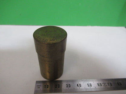 ALOE SPENCER BRASS EMPTY CANISTER ANTIQUE MICROSCOPE PART AS PICTURED #H9-A-33