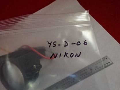 MICROSCOPE PART NIKON JAPAN MOUNTED DIFFUSER LENS OPTICS AS IS #Y5-D-06