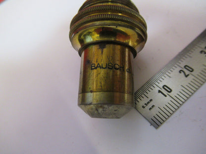 ANTIQUE BRASS BAUSCH LOMB 10X 16mm OBJECTIVE MICROSCOPE PART AS PICTURED Y4-A-75