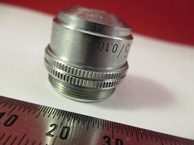 LEITZ GERMANY POL OBJECTIVE 3.5X /170 OPTICS MICROSCOPE PART AS PICTURED 8-A-80