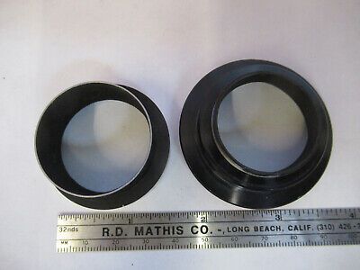 ANTIQUE BAUSCH LOMB PHOTO ADAPTER SET MICROSCOPE PART AS PICTURED &8Z-A-170