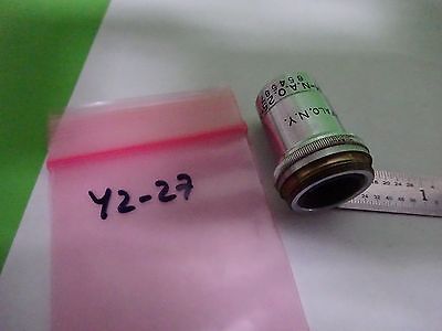 MICROSCOPE PART OBJECTIVE SPENCER 16 mm 10X OPTICS AS IS BIN#Y2-27