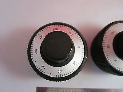 LOT 2 EA OPTICAL MICROSCOPE PART KNOBS ZEISS GERMANY OPTICS BIN#8Z