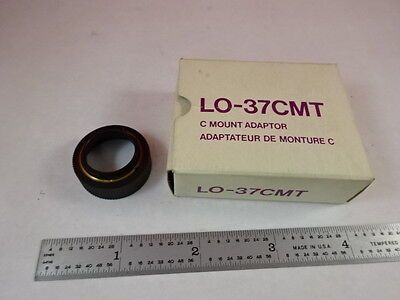 C MOUNT ADAPTER LO-37CMT for CAMERA MICROSCOPE OPTICS AS PICTURED &S3-A-14