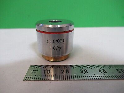 MEIJI 4X /160 LENS OBJECTIVE OPTICS MICROSCOPE PART AS PICTURED #R7-B-60