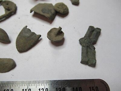 ANTIQUE BRASS BRONZE LOT MEDIEVAL ??? from EUROPE BOG FIND AS PICTURED &3-DT-12